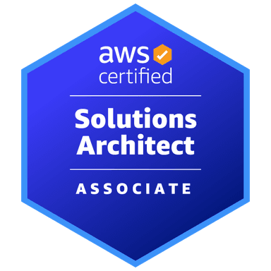 AWS Certified Solutions Architect – Associate badge — Amazon Web Services