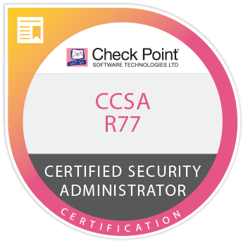 Check Point Certified Security Administrator (CCSA) badge — Check Point